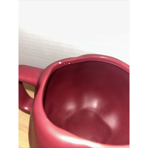 Rae Dunn Maroon Mug Bundle -‎ HARVEST & APPLE CIDER - Picture 4 of 8